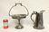 A Victorian silverplate pitcher, and a s/p compote