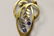 Victorian 14K gold pendant w/ blue stones & seed pearl - 2
