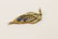 Victorian 14K gold pendant w/ blue stones & seed pearl - 9