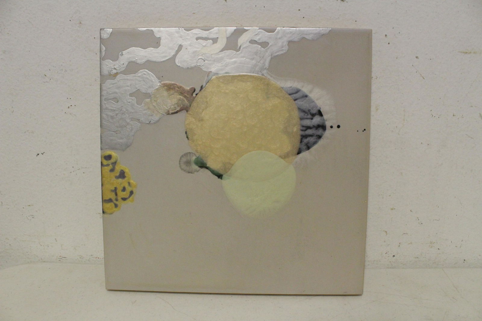 O/b "the poetic of gardens XII" by Terry Rose: Oil on board "the poetic of gardens XII" by Terry Rose, 13"x13"