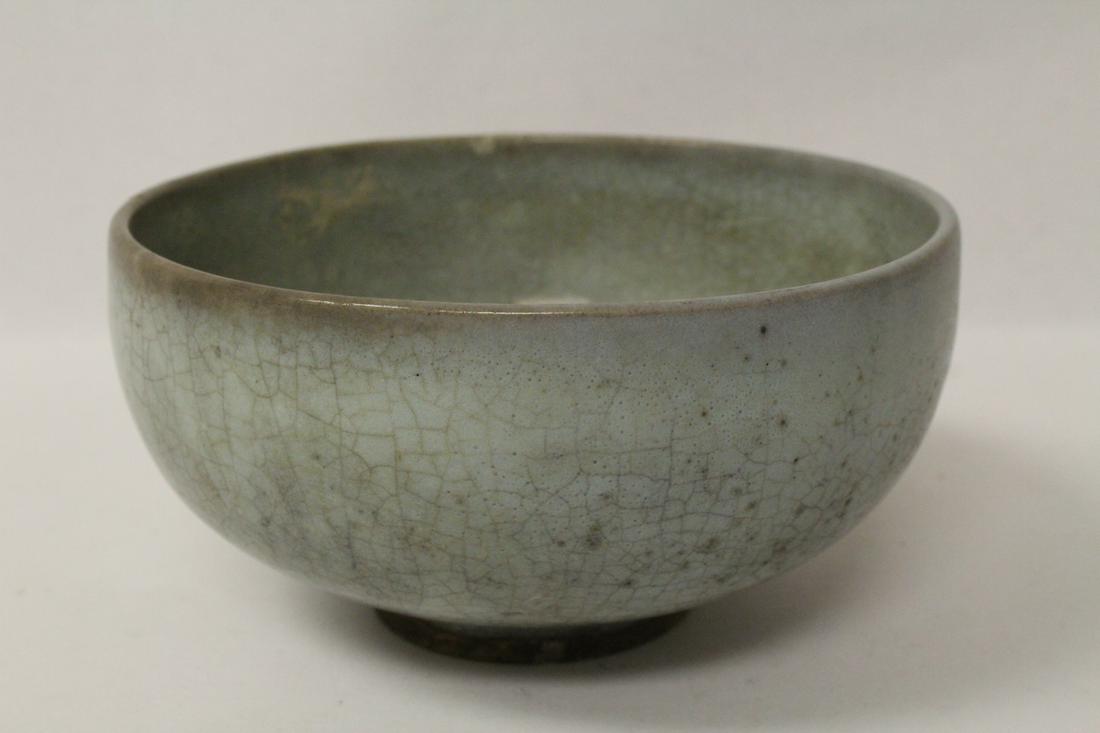 Chinese antique light celadon bowl (1 of 9)