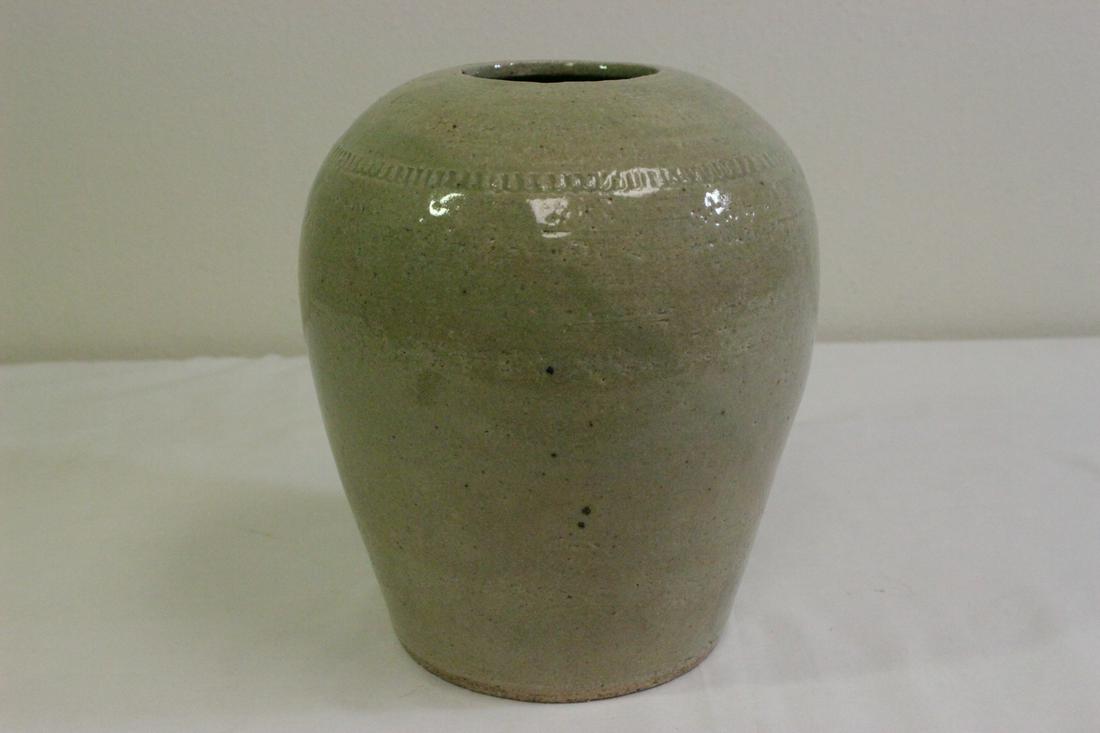 Antique Korean celadon jar (1 of 8)