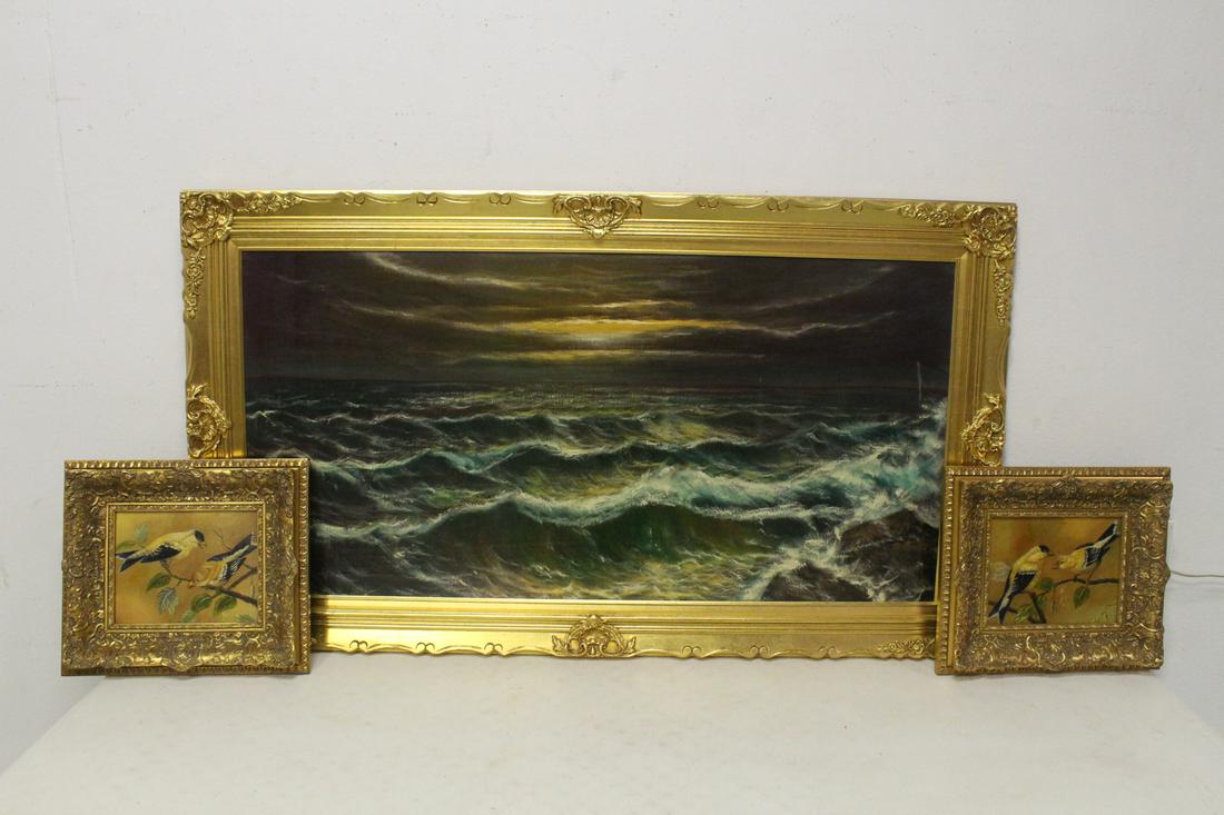 3 Fine gilt framed oil painting (1 of 9)