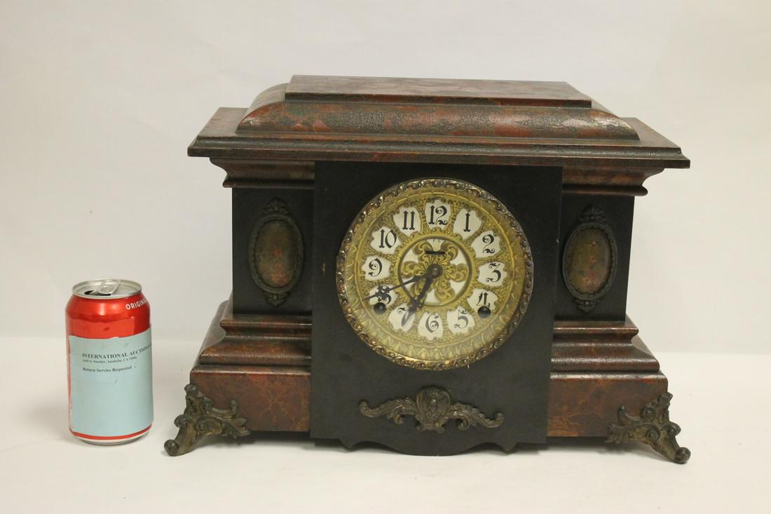 Antique key-wind table clock (1 of 10)