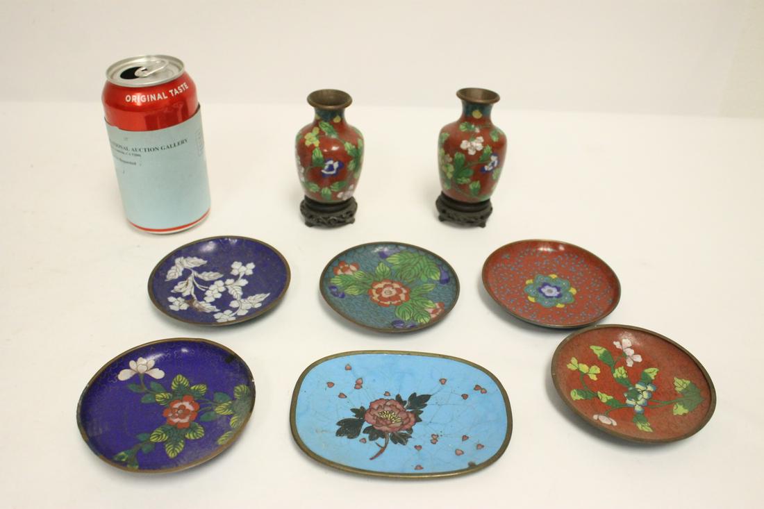 8 cloisonne pieces (1 of 10)