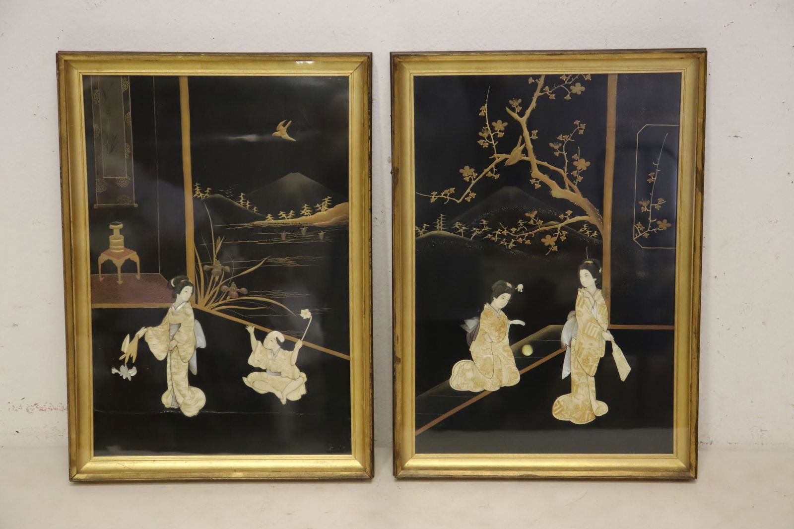 Pr Japanese framed shibayama panels (1 of 10)