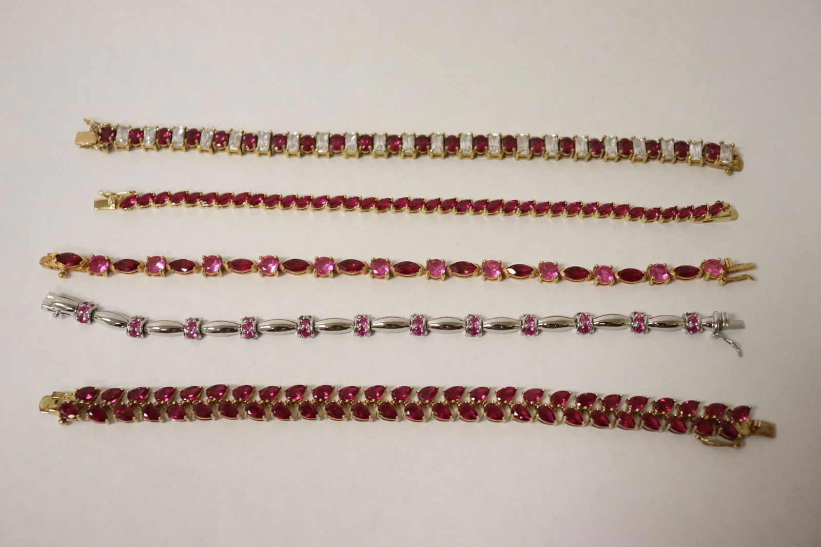 5 beautiful sterling bracelets with stones (1 of 11)
