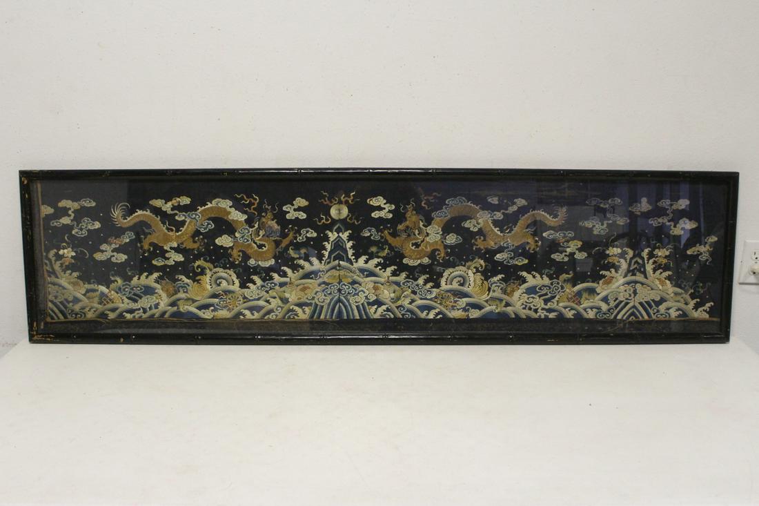 Beautiful Chinese antique embroidery panel (1 of 9)