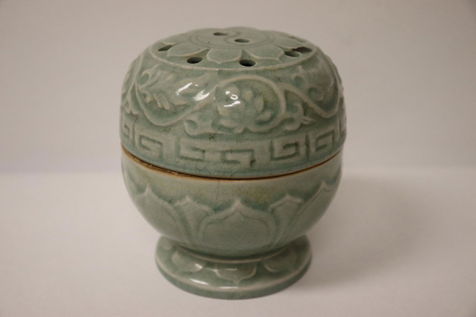 A Song style celadon covered censer (1 of 10)