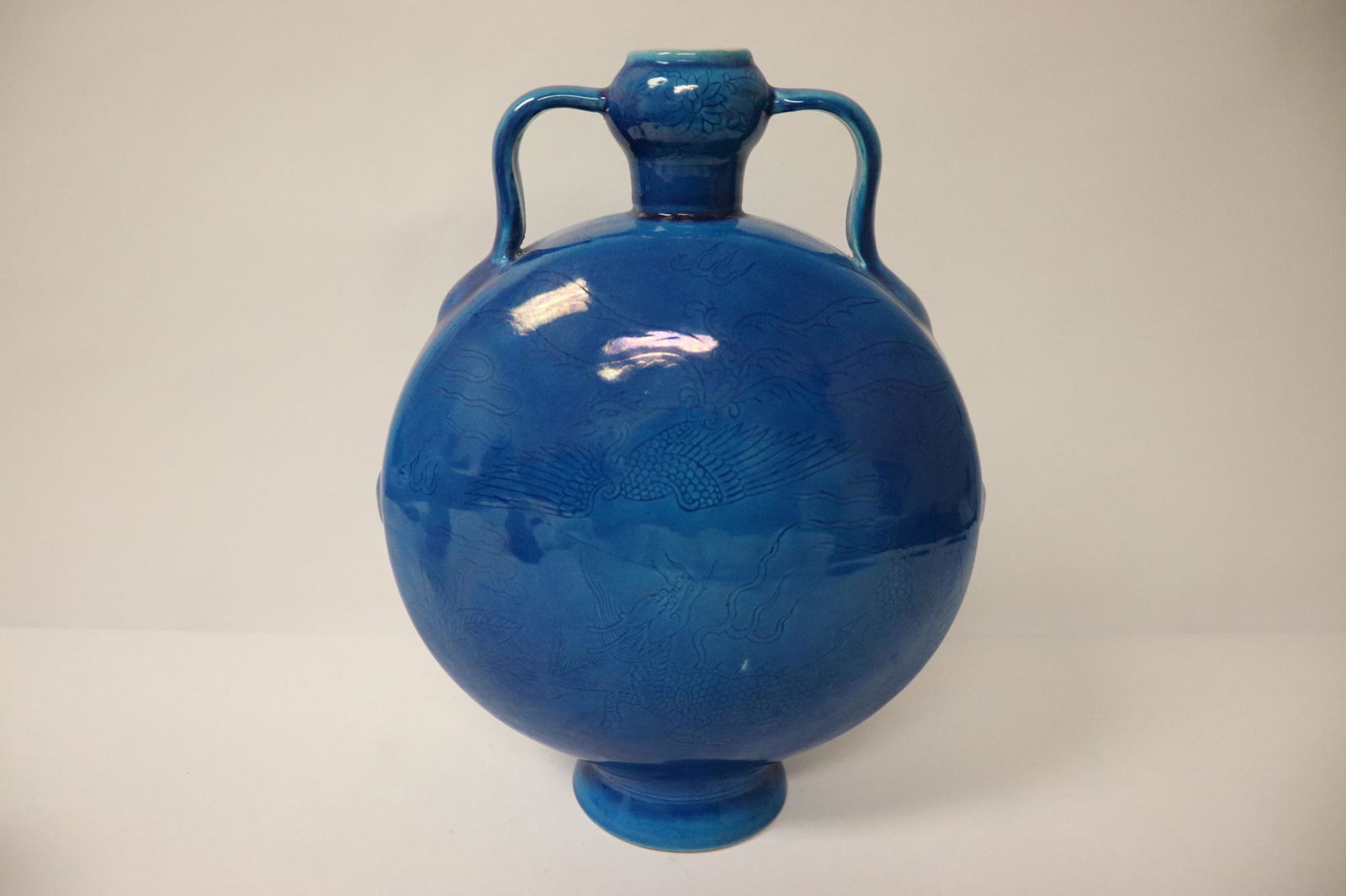 A fine blue glazed flask (1 of 11)
