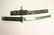 3 contemporary samurai swords on stand - 4