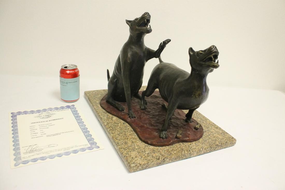 Bronze sculpture, signed &, dated w/ certificate (1 of 10)