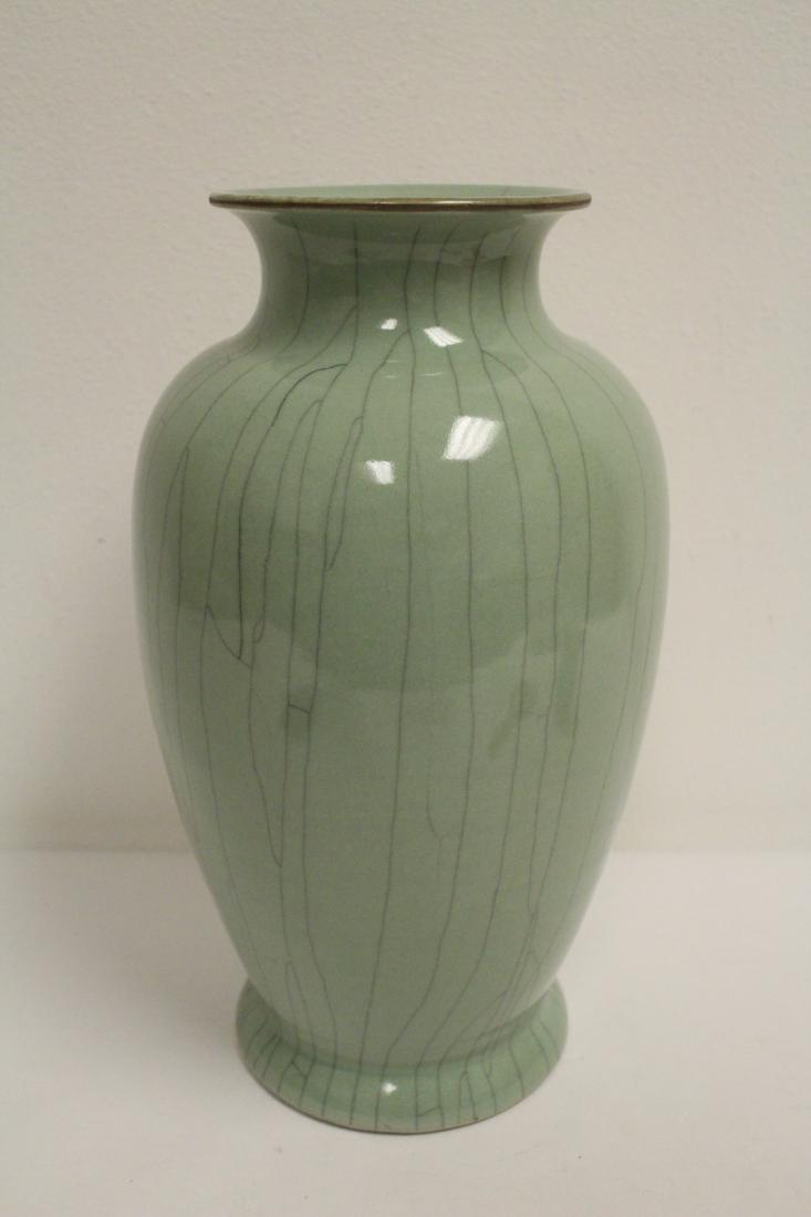 A celadon crackleware vase (1 of 10)