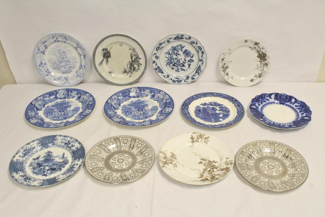 12 misc. porcelain plates (1 of 10)