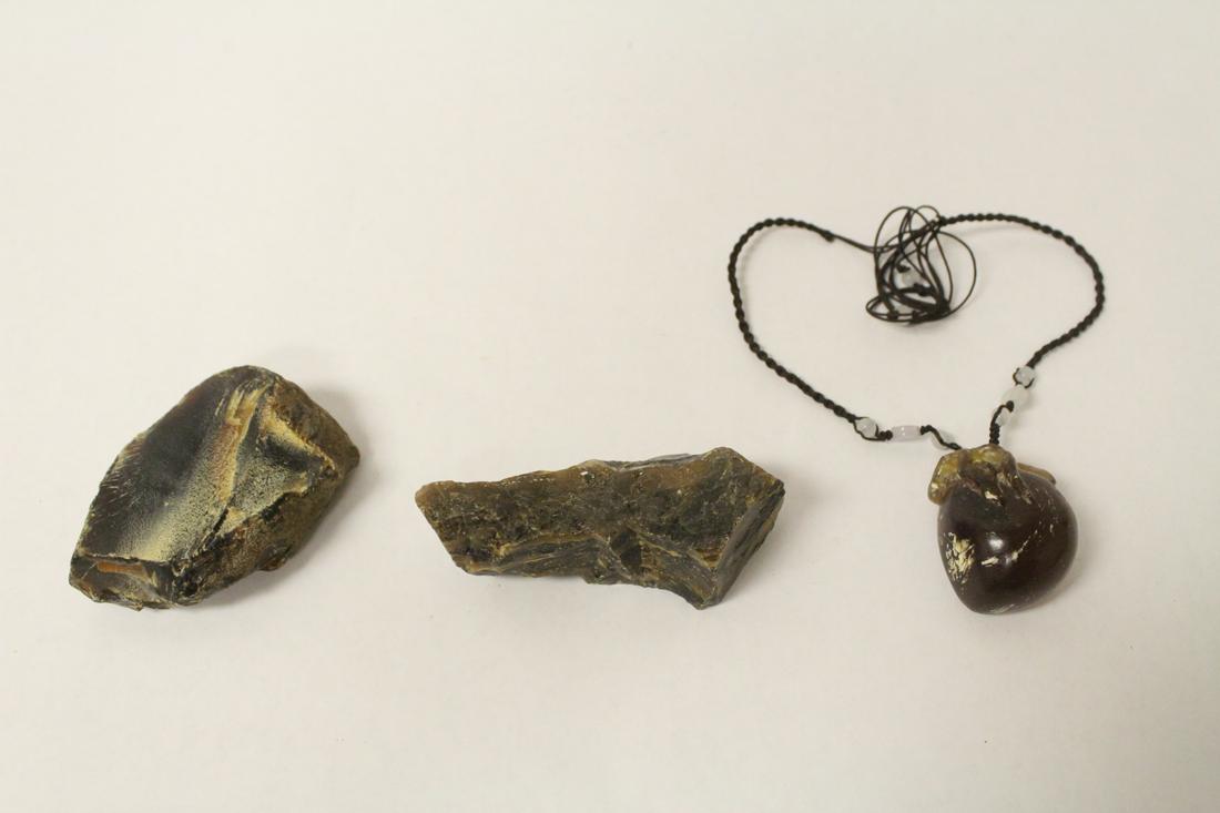 3 natural amber pieces (1 of 10)