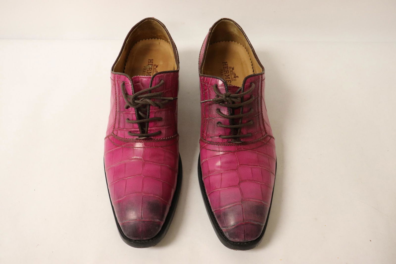 Pair man's Hermes leather shoes, size 41 (1 of 11)