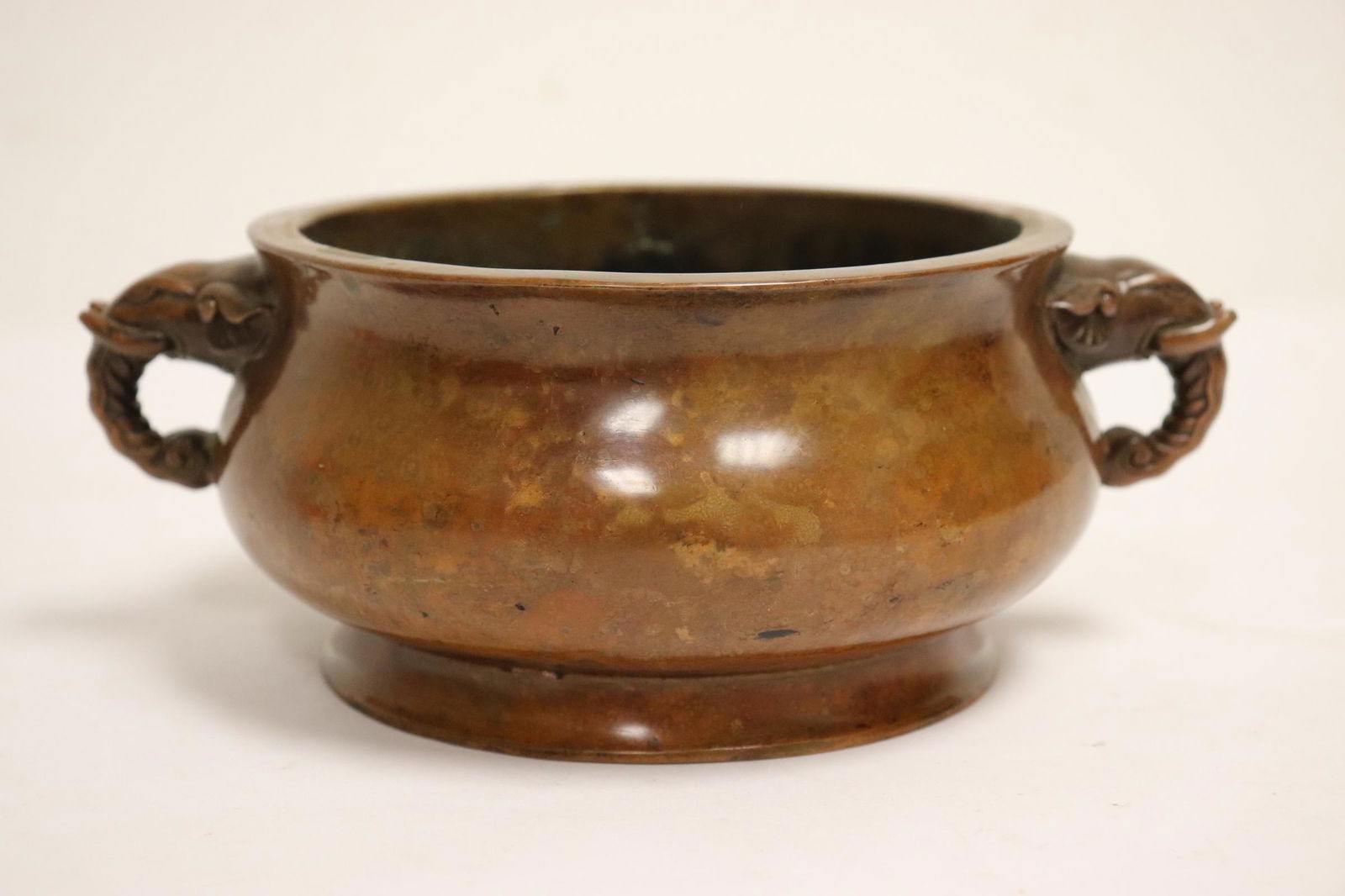 Chinese bronze open censer (1 of 9)