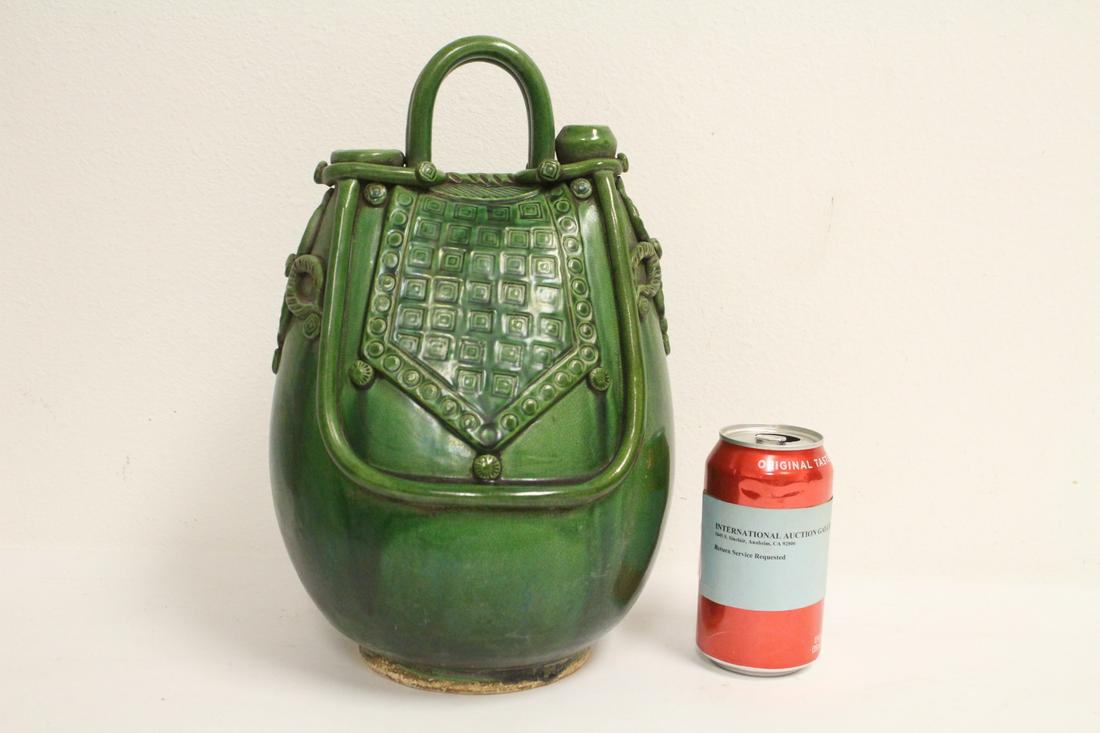 A Liao style green glazed horse water bottle (1 of 10)