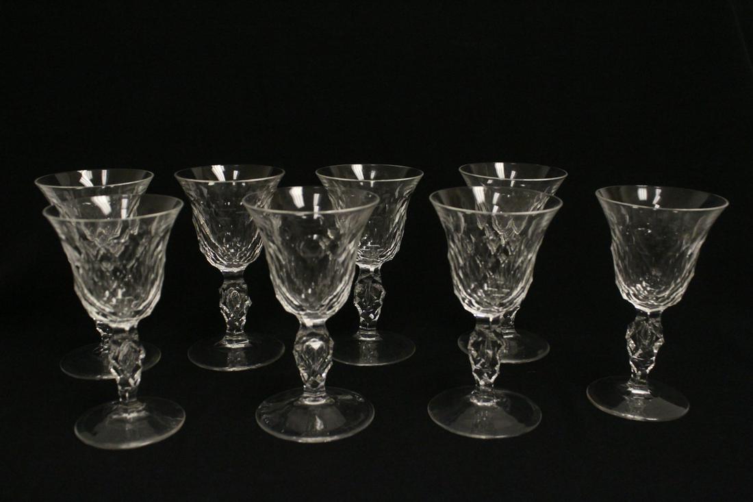 8 fine crystal goblets (1 of 8)