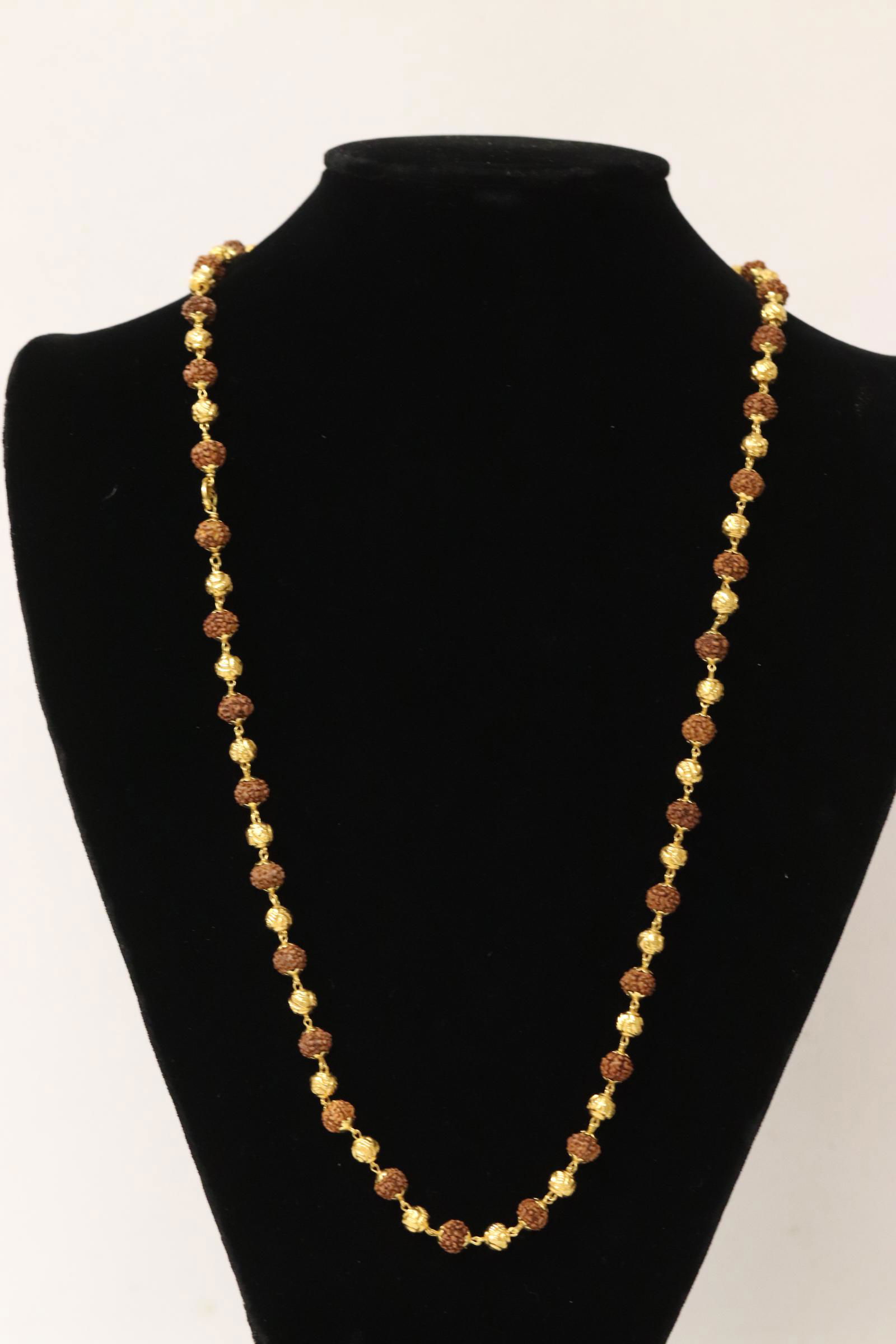 antique 22K Y/G necklace with putti beads (1 of 13)