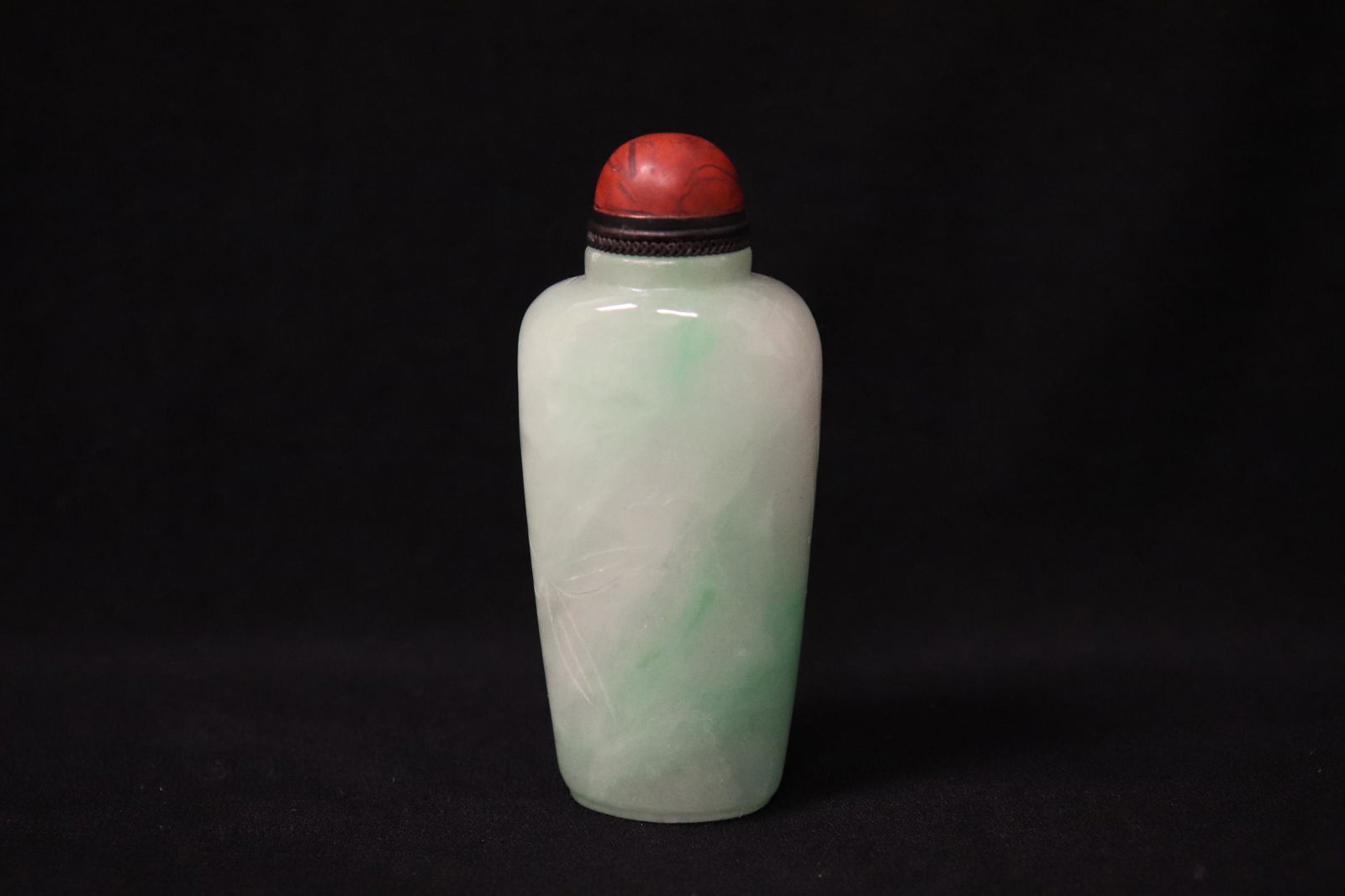 translucent apple green jadeite snuff bottle (1 of 8)