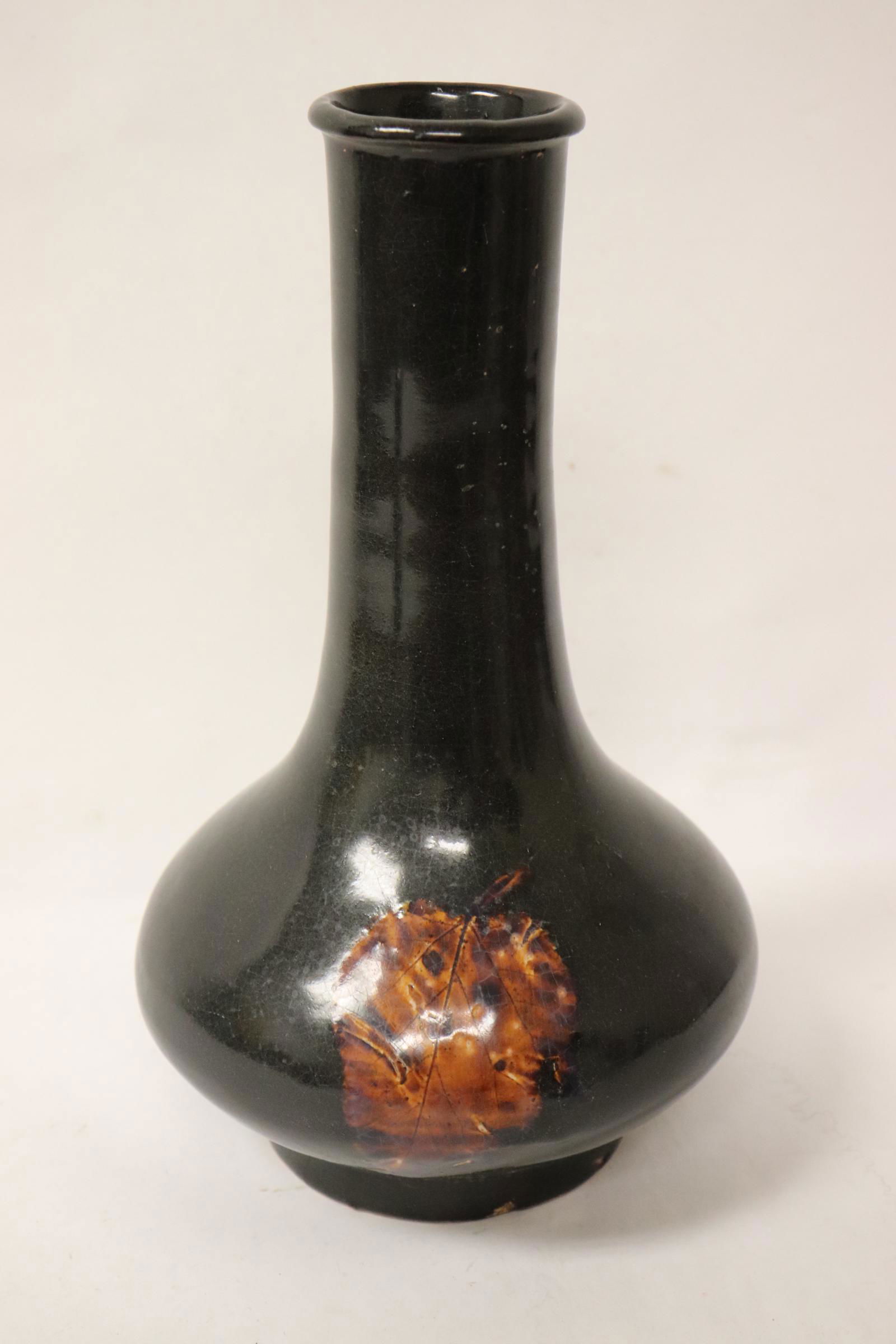 Chinese Song style brown glazed vase (1 of 10)