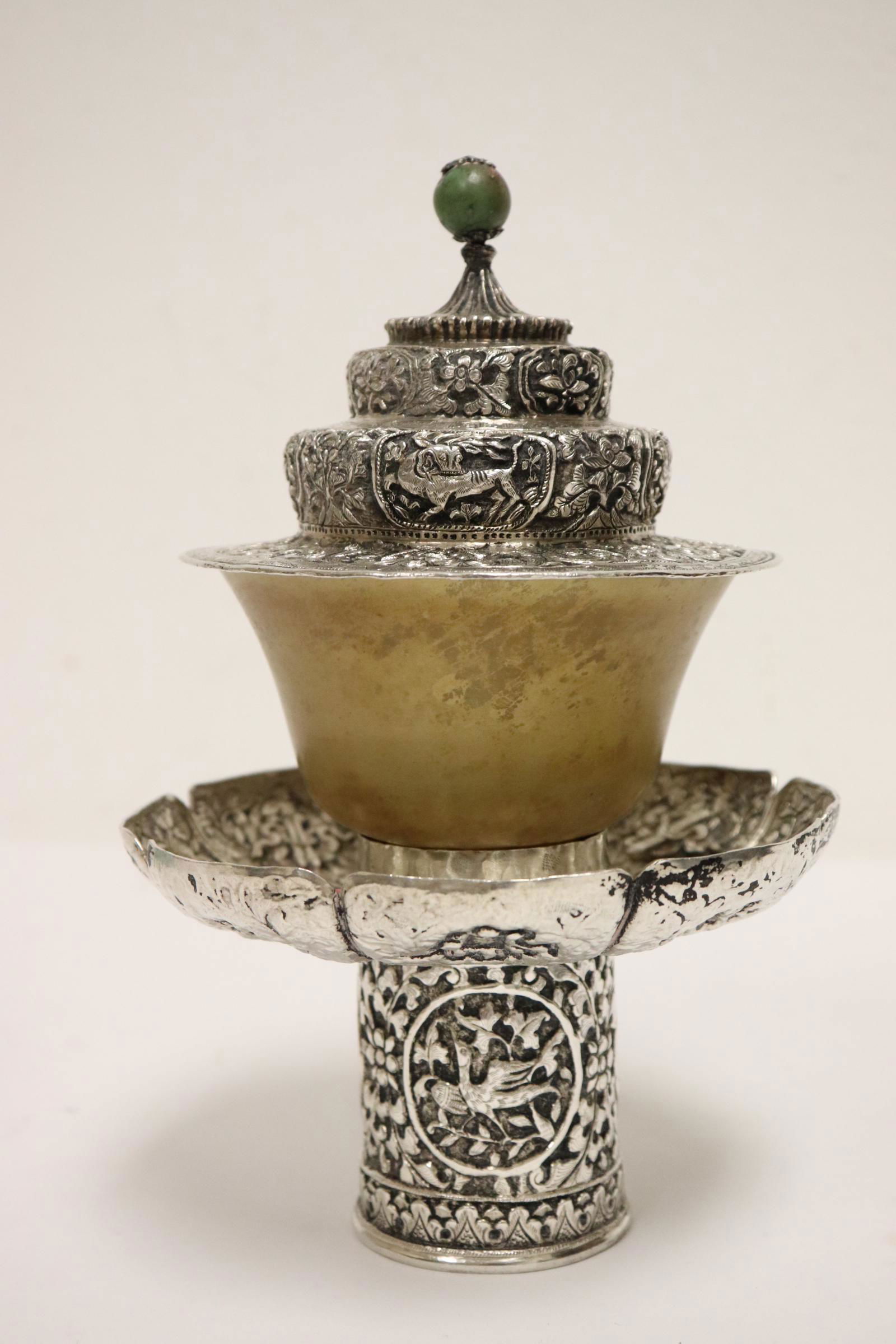 beautiful possible Mongolian silver ornament (1 of 10)