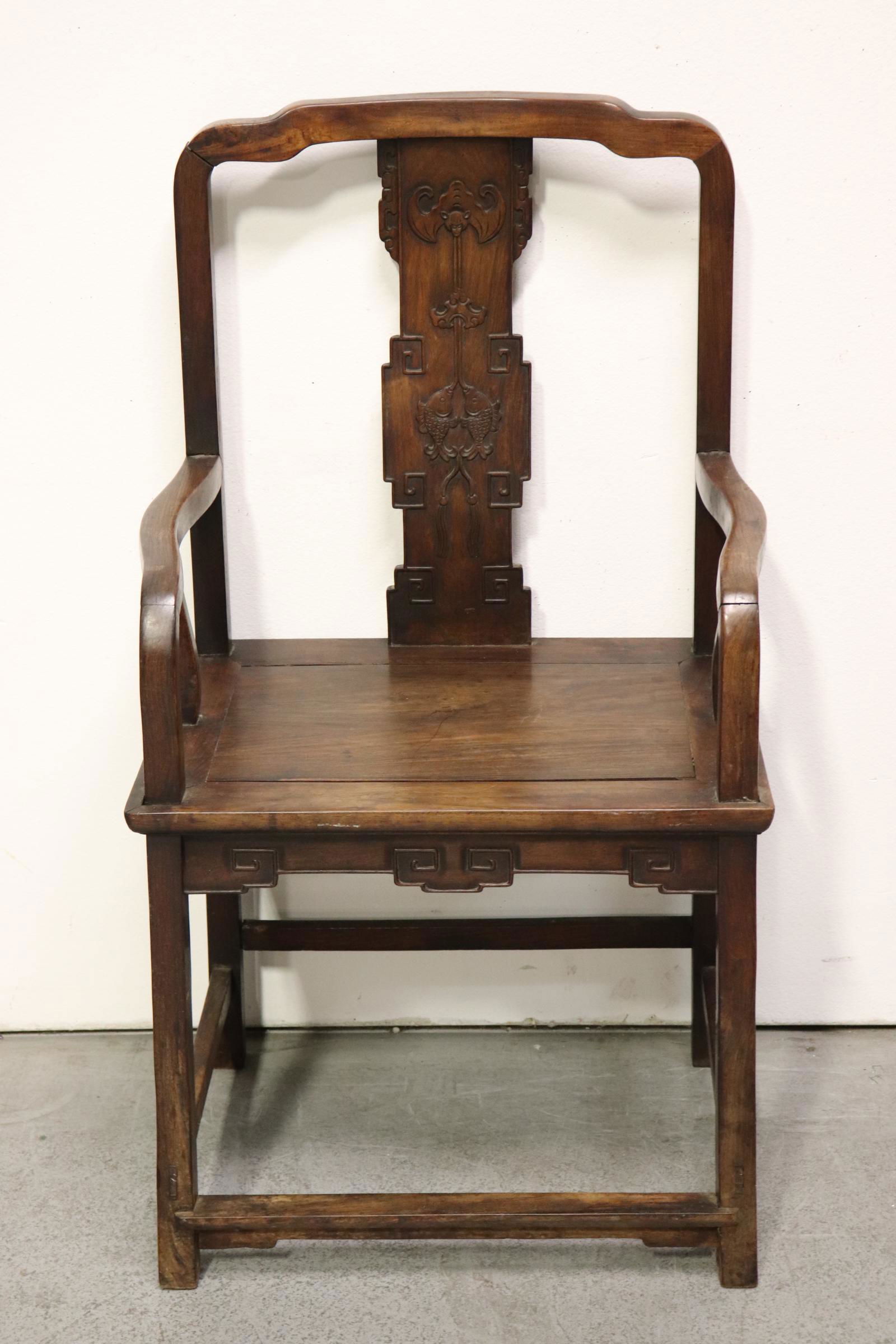 Chinese antique armchair (1 of 9)