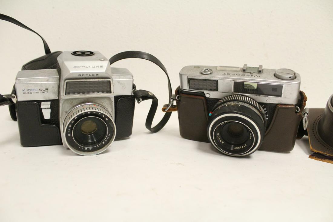 2 vintage cameras; one by Keystone, one by Ansco (1 of 10)