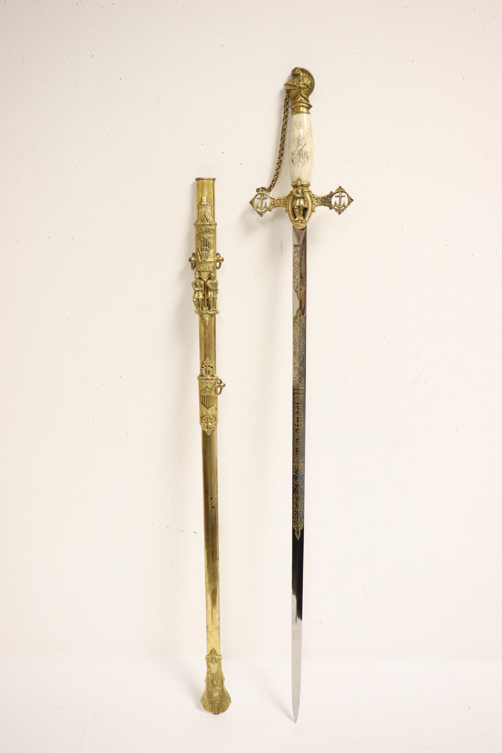 A very ornate vintage Masonic sword (1 of 10)