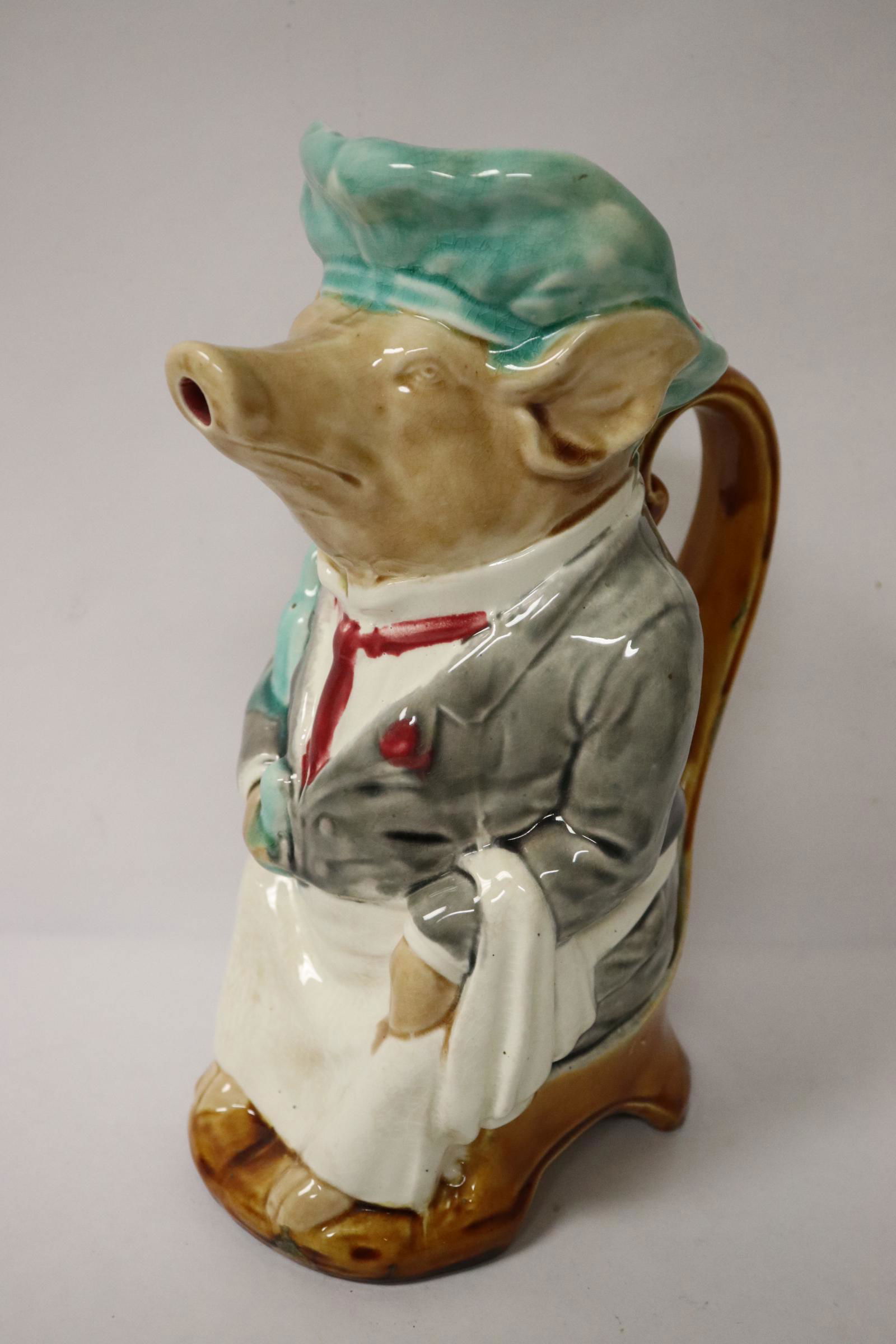 interesting French majolica pitcher by Onnaing (1 of 10)