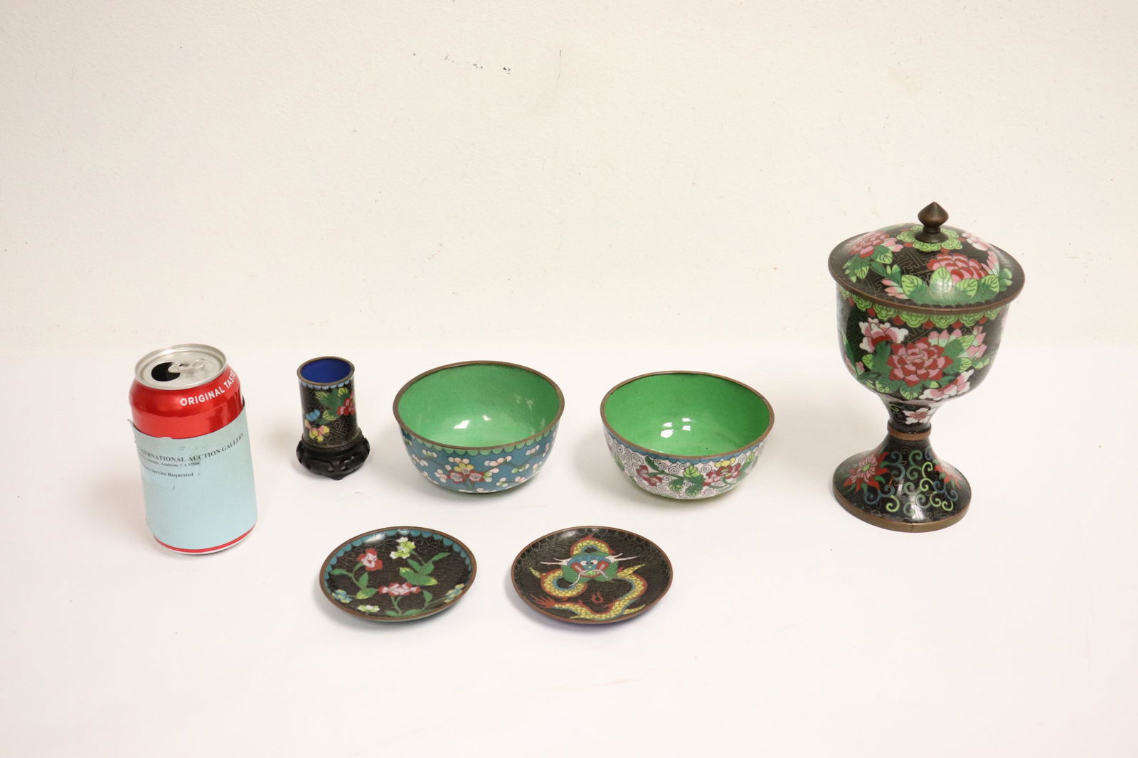 6 piece Chinese cloisonne (1 of 11)