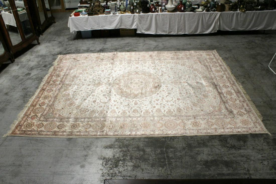 An important palace size Persian silk rug (1 of 12)