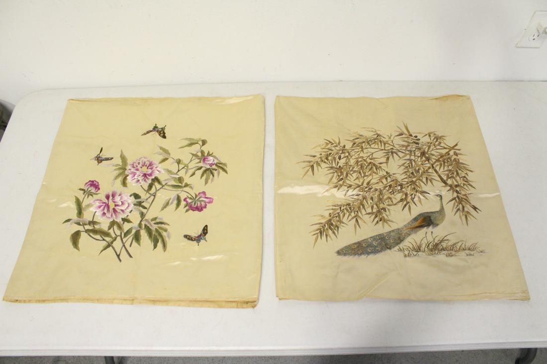 2 Chinese antique embroidery pillow case (1 of 10)