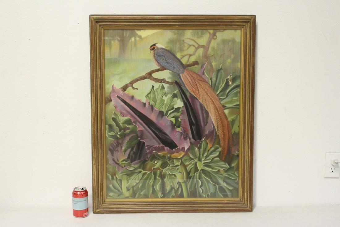 A large framed pastel painting by Eugenia Grant (1 of 10)