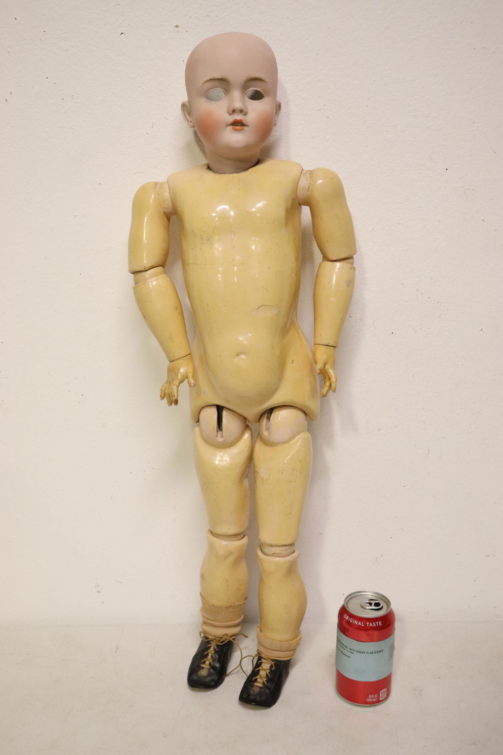 Large antique German bisque head doll (1 of 11)