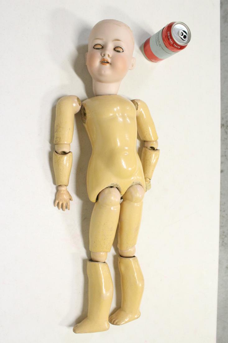 Large antique bisque head doll by Armand Marseille (1 of 9)