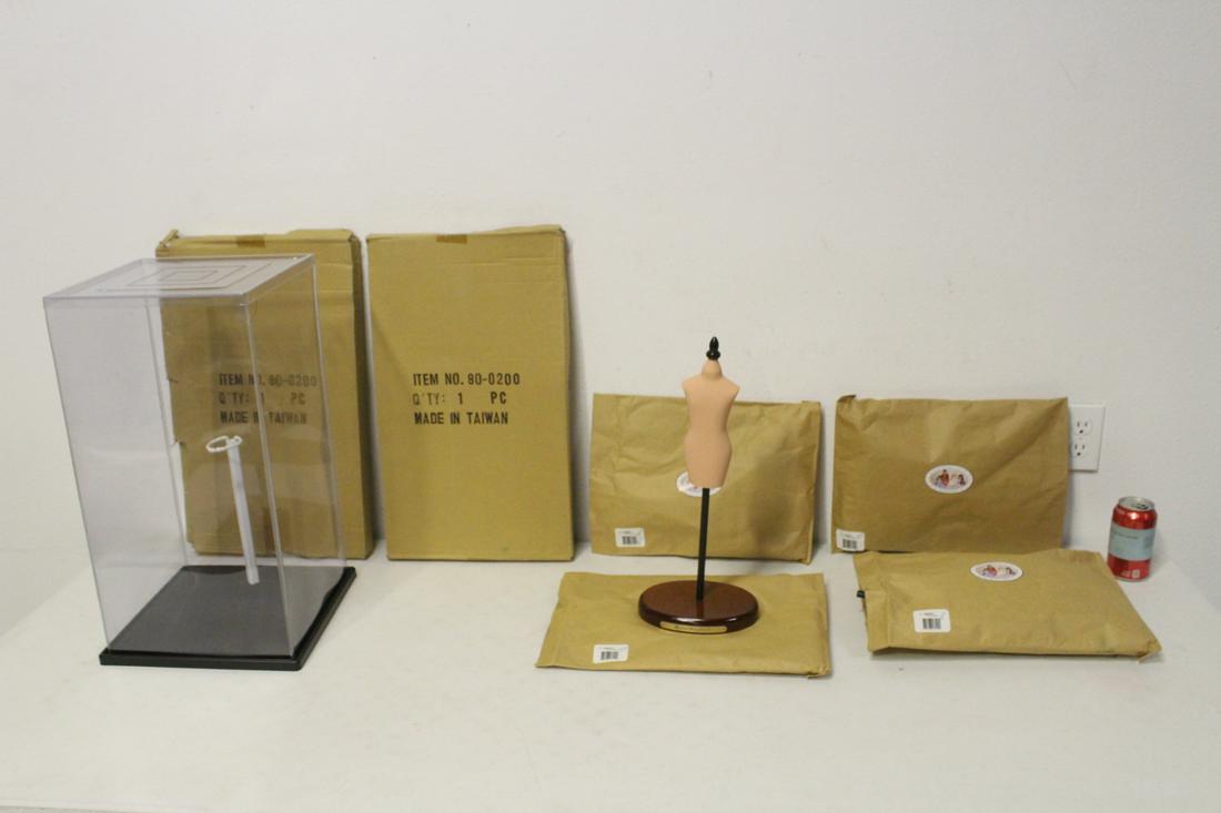 4 sets of wood doll stands, and 2 large doll displays (1 of 10)