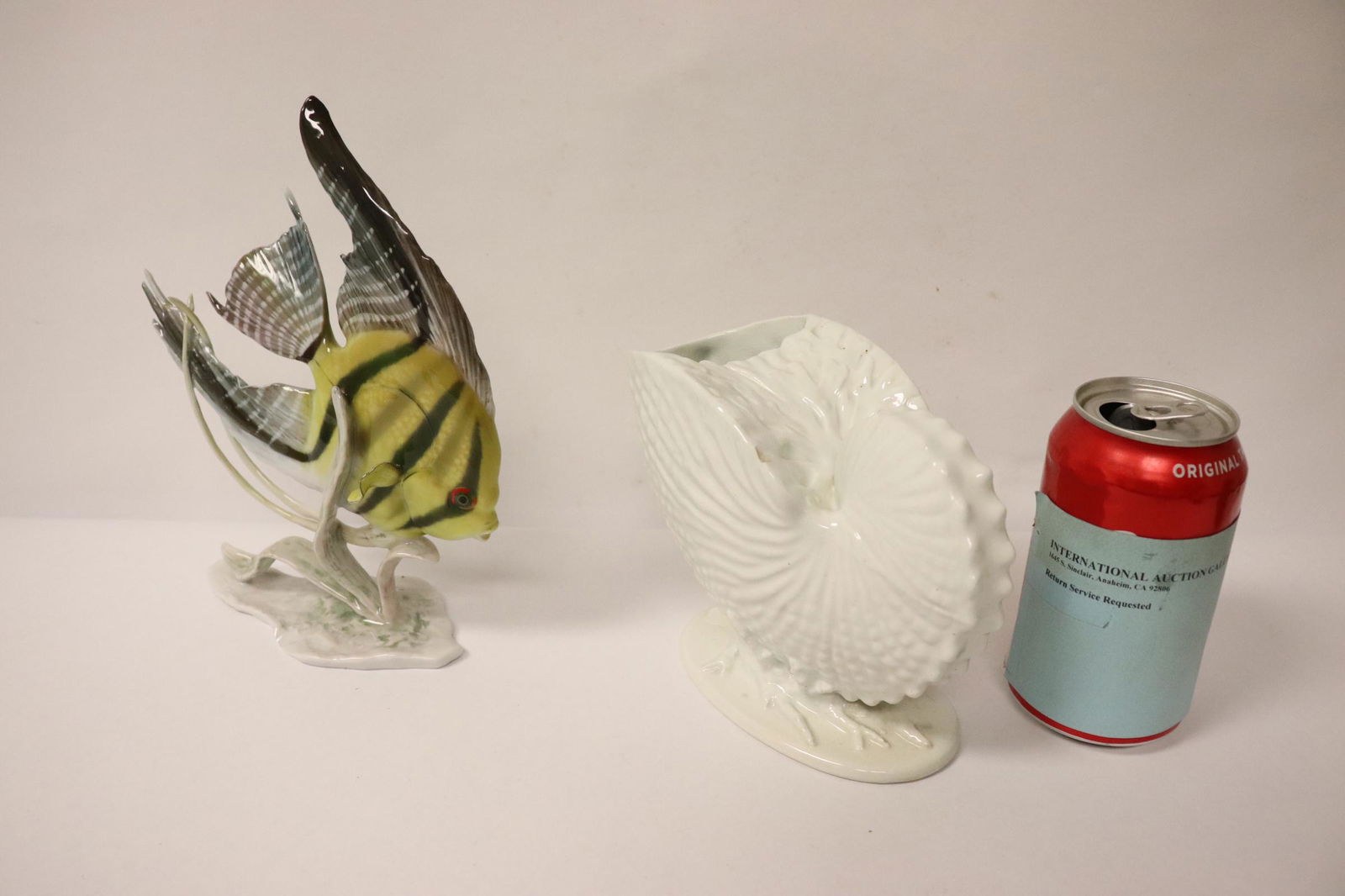 Rosenthal porcelain fish, and antique English vase (1 of 12)