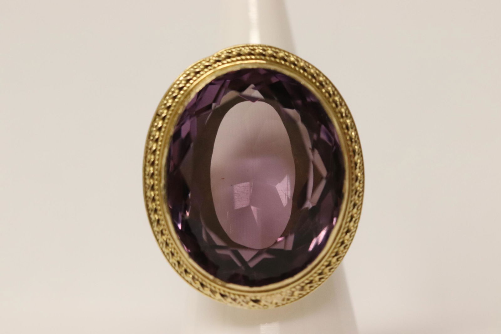 early 20th century 14K amethyst ring (1 of 9)