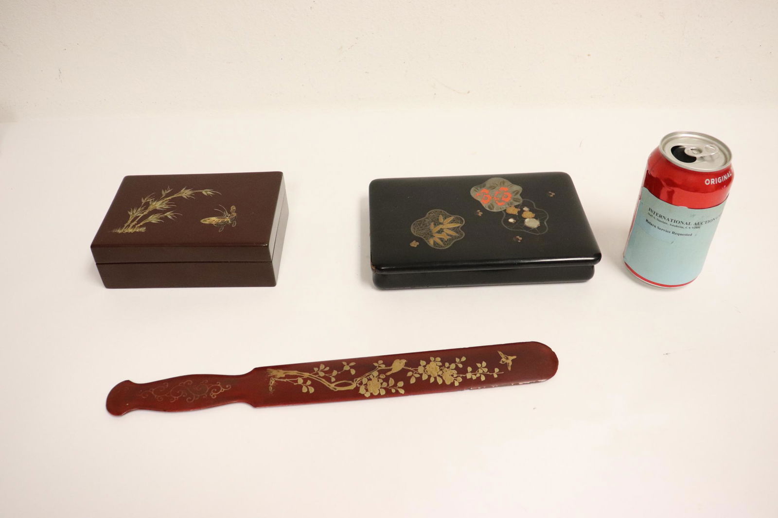 3 Japanese vintage lacquer pieces (1 of 10)