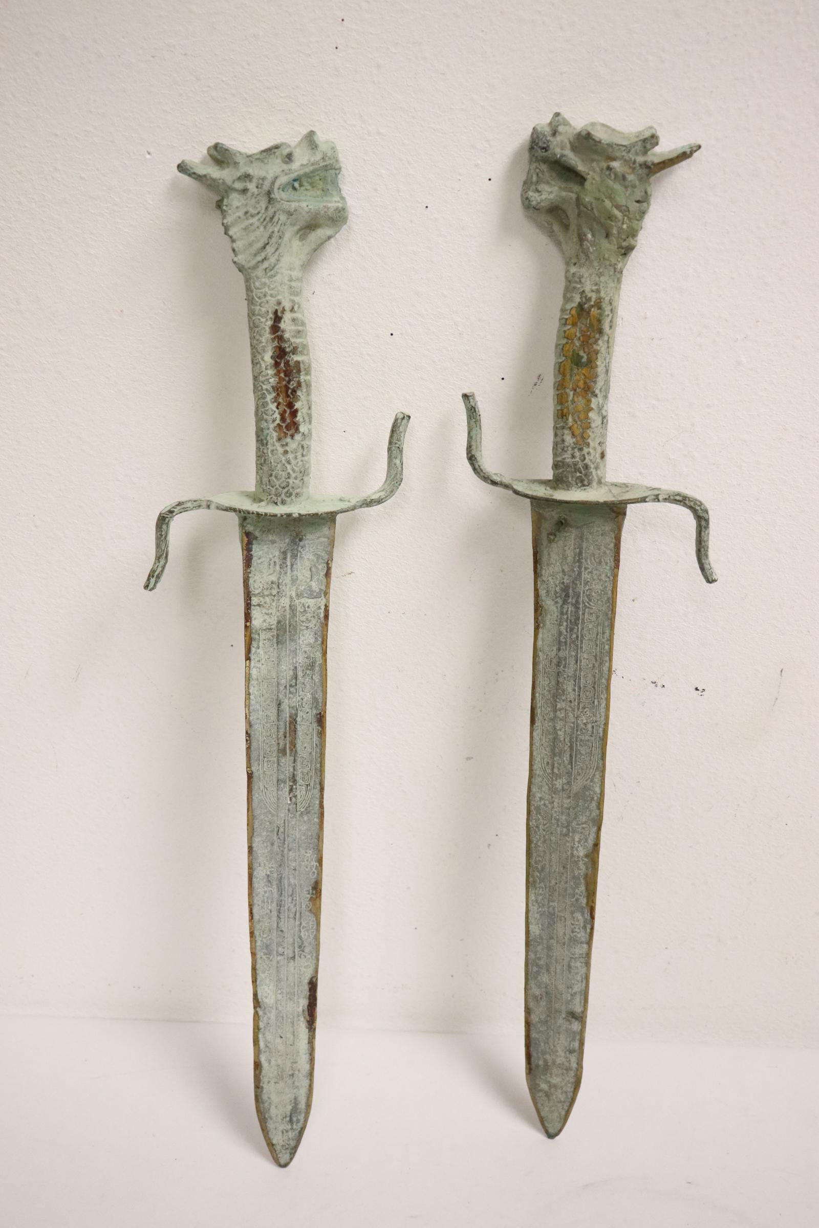 2 Chinese bronze swords (1 of 9)