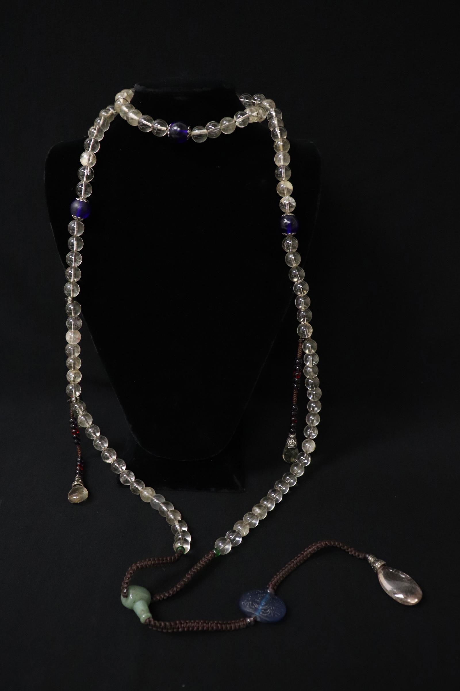 A crystal bead long necklace (1 of 10)