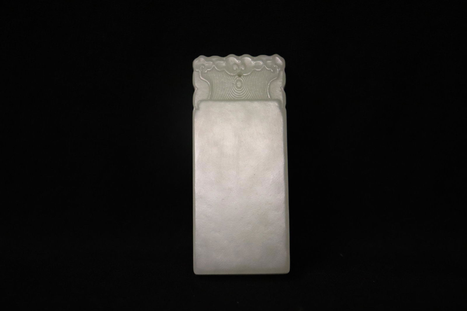 A fine Chinese white jade carved plaque (1 of 10)