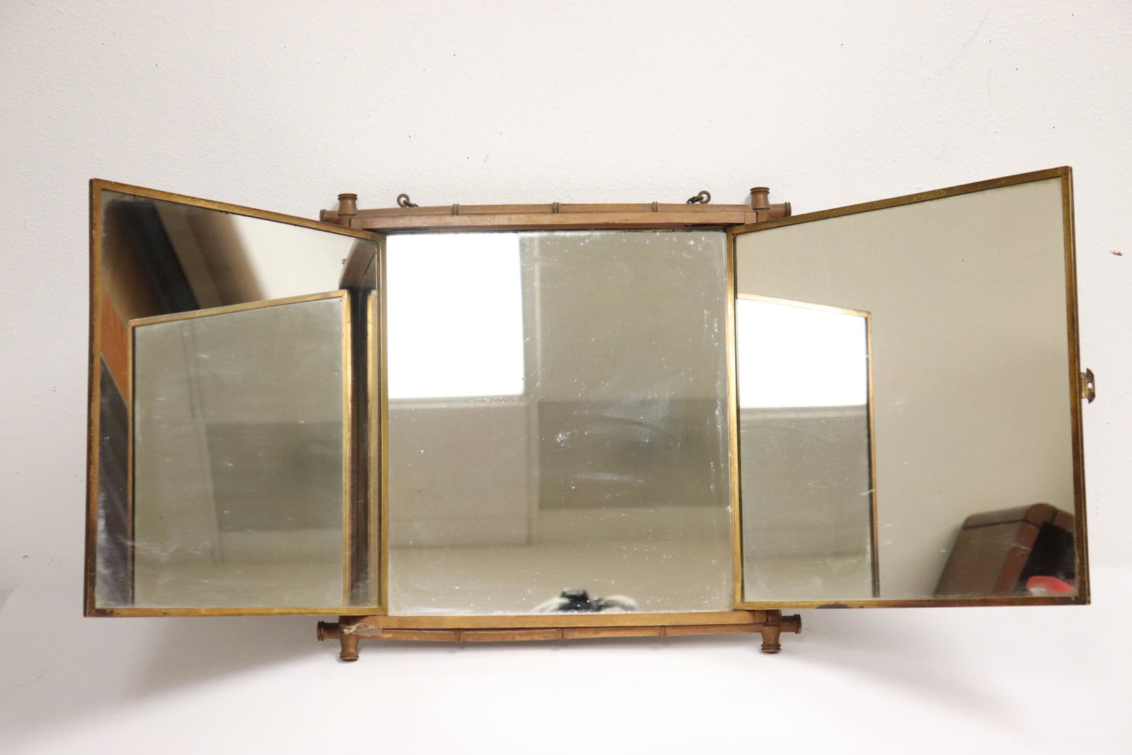 Japanese antique hanging folding mirror (1 of 9)