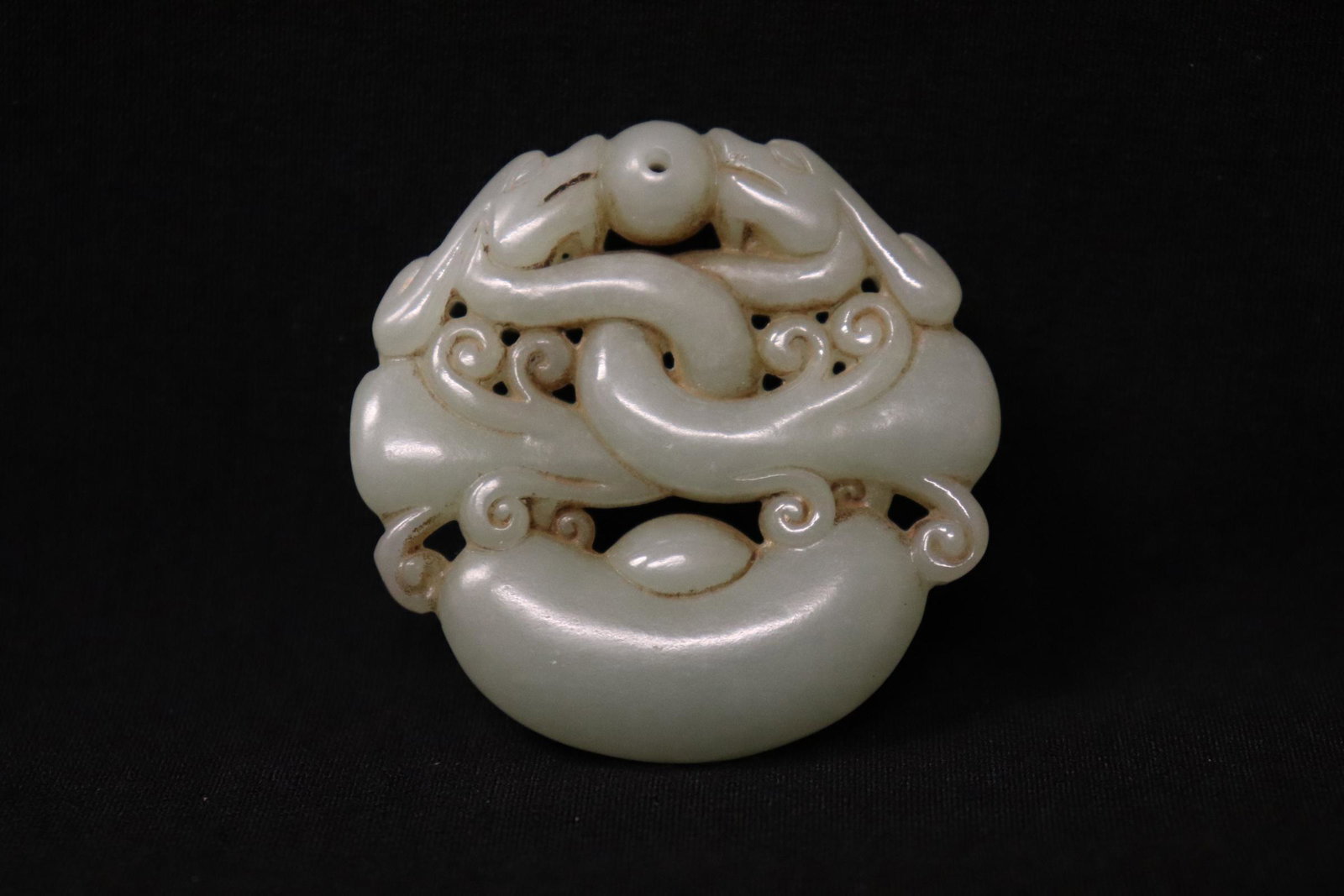Chinese celadon jade ornament (1 of 9)