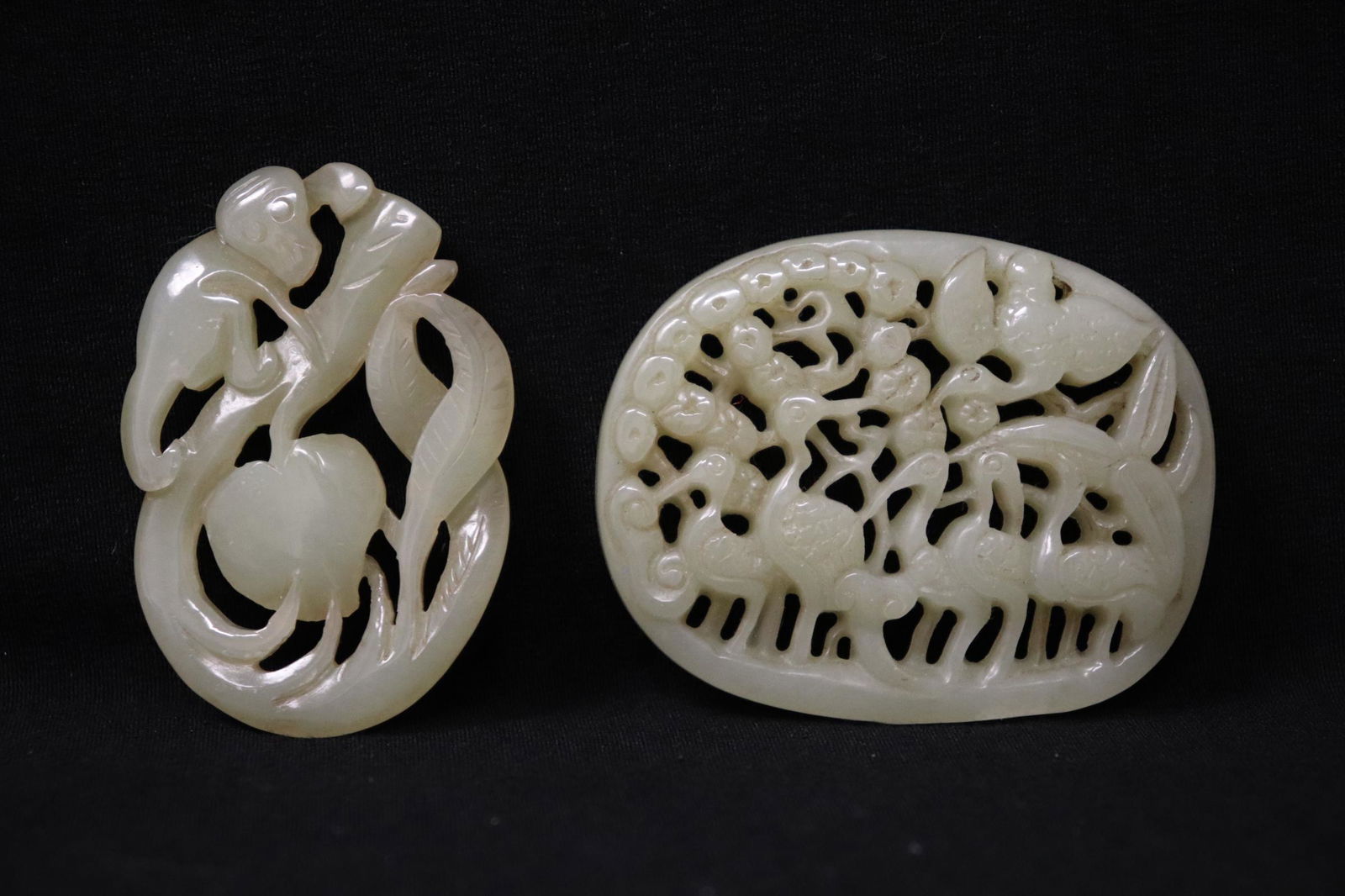 2 Chinese celadon jade ornaments (1 of 10)