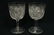 6 cut crystal goblets by St. Louis in pineapple pattern - 3