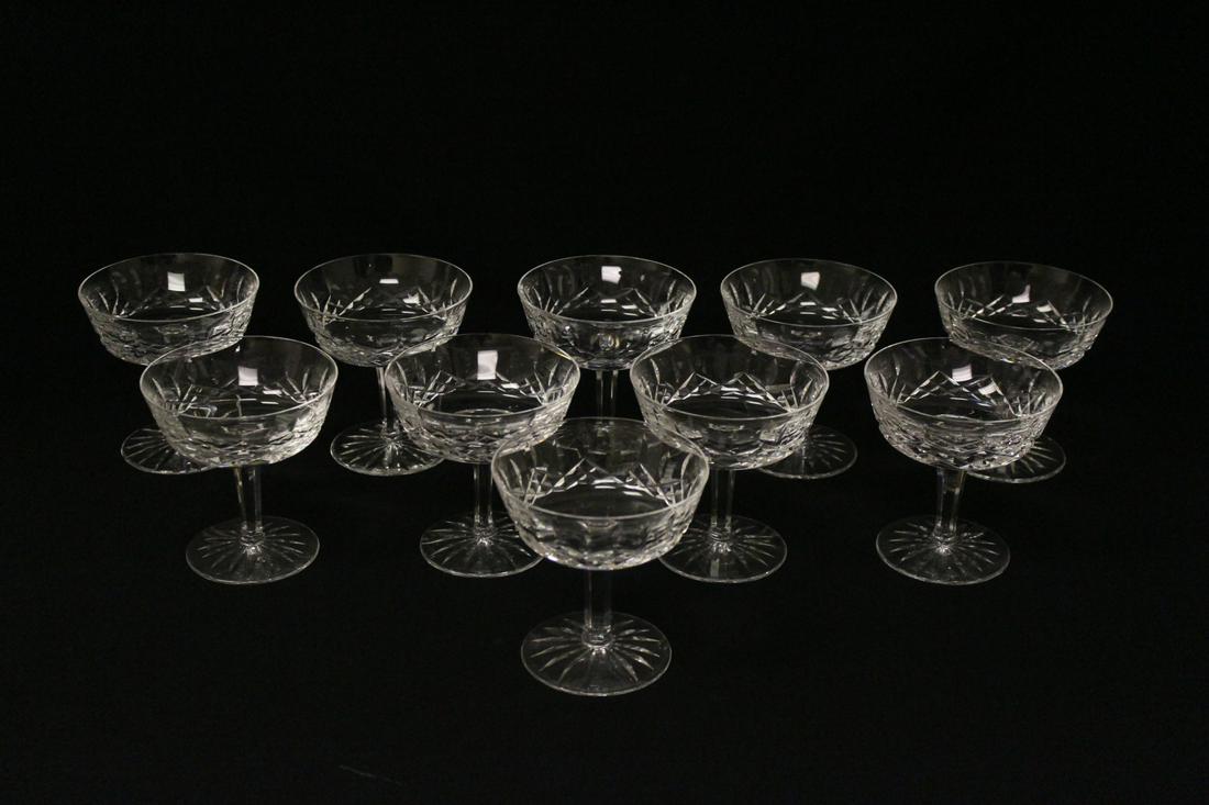 10 Waterford Lismore pattern margarita wine goblets: 10 Waterford Lismore pattern margarita wine goblets