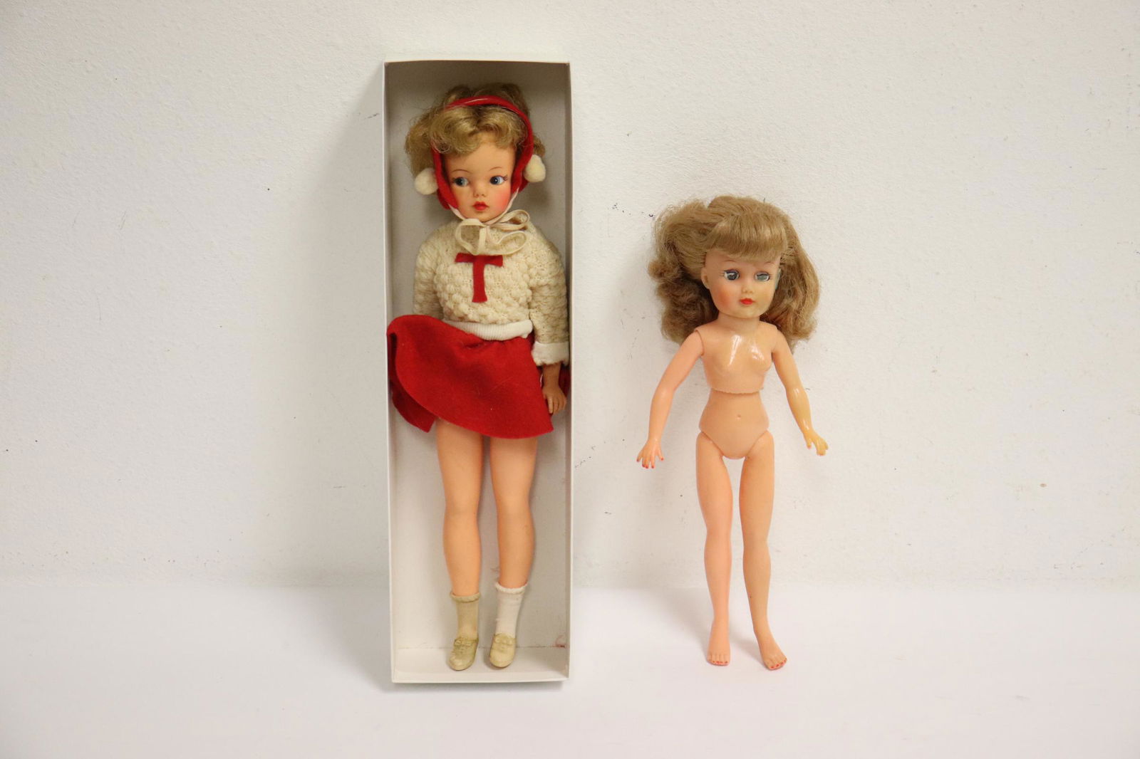 2 vintage dolls; "Jueeda" and an Ideal doll in box (1 of 9)